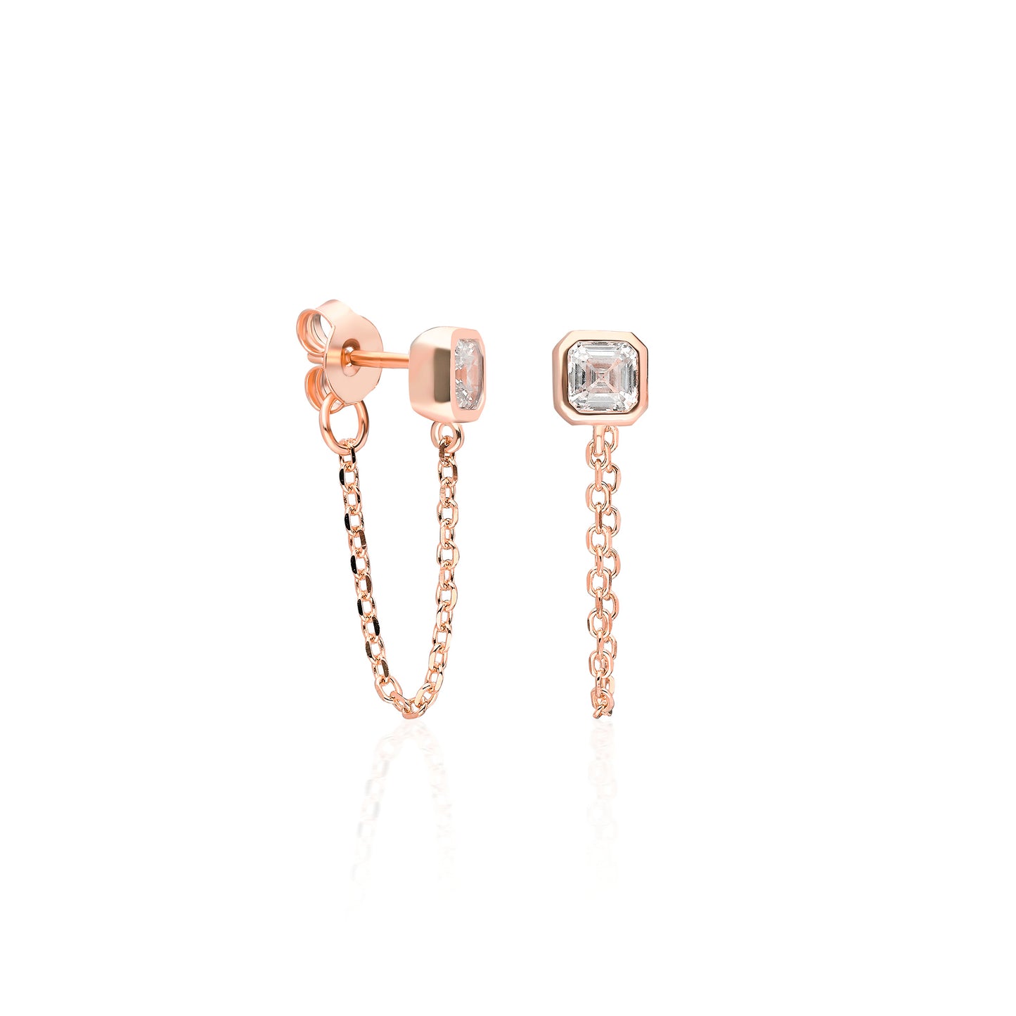 Vio Square Short Chain Earring