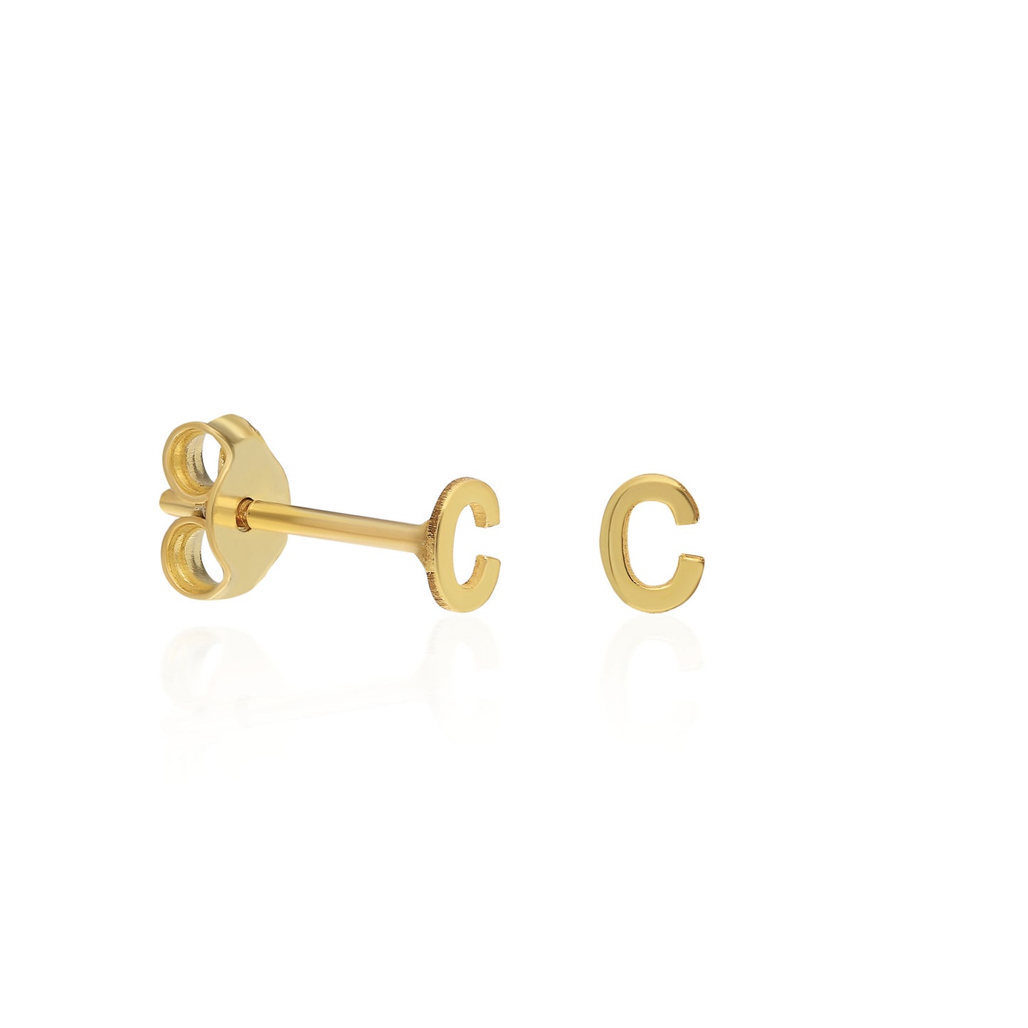 Lower Case Letter Stud Earring