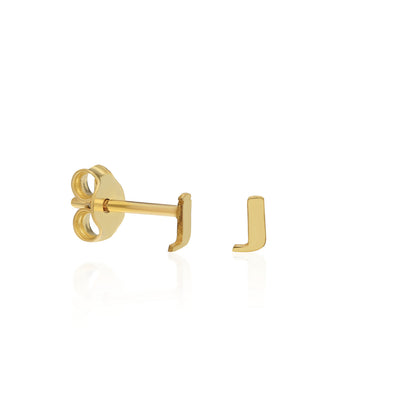 Lower Case Letter Stud Earring