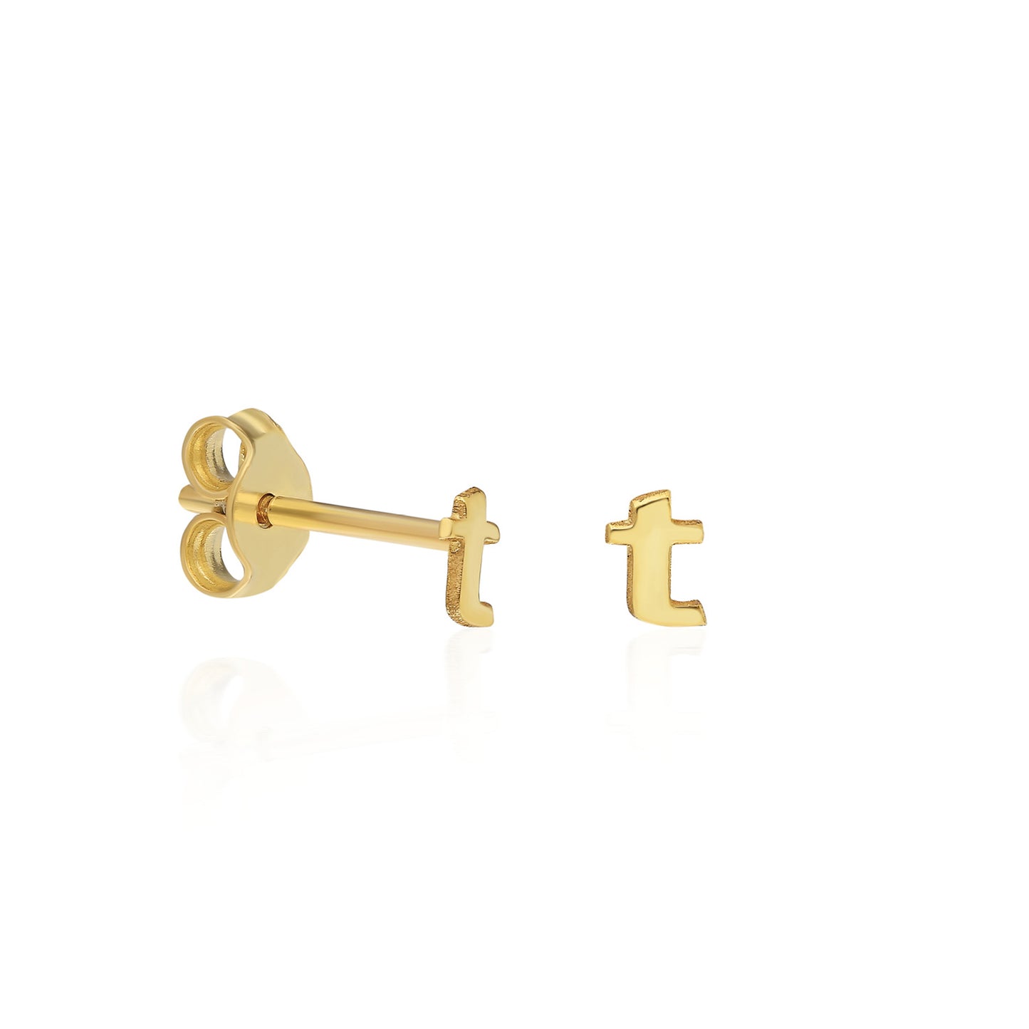 Lower Case Letter Stud Earring