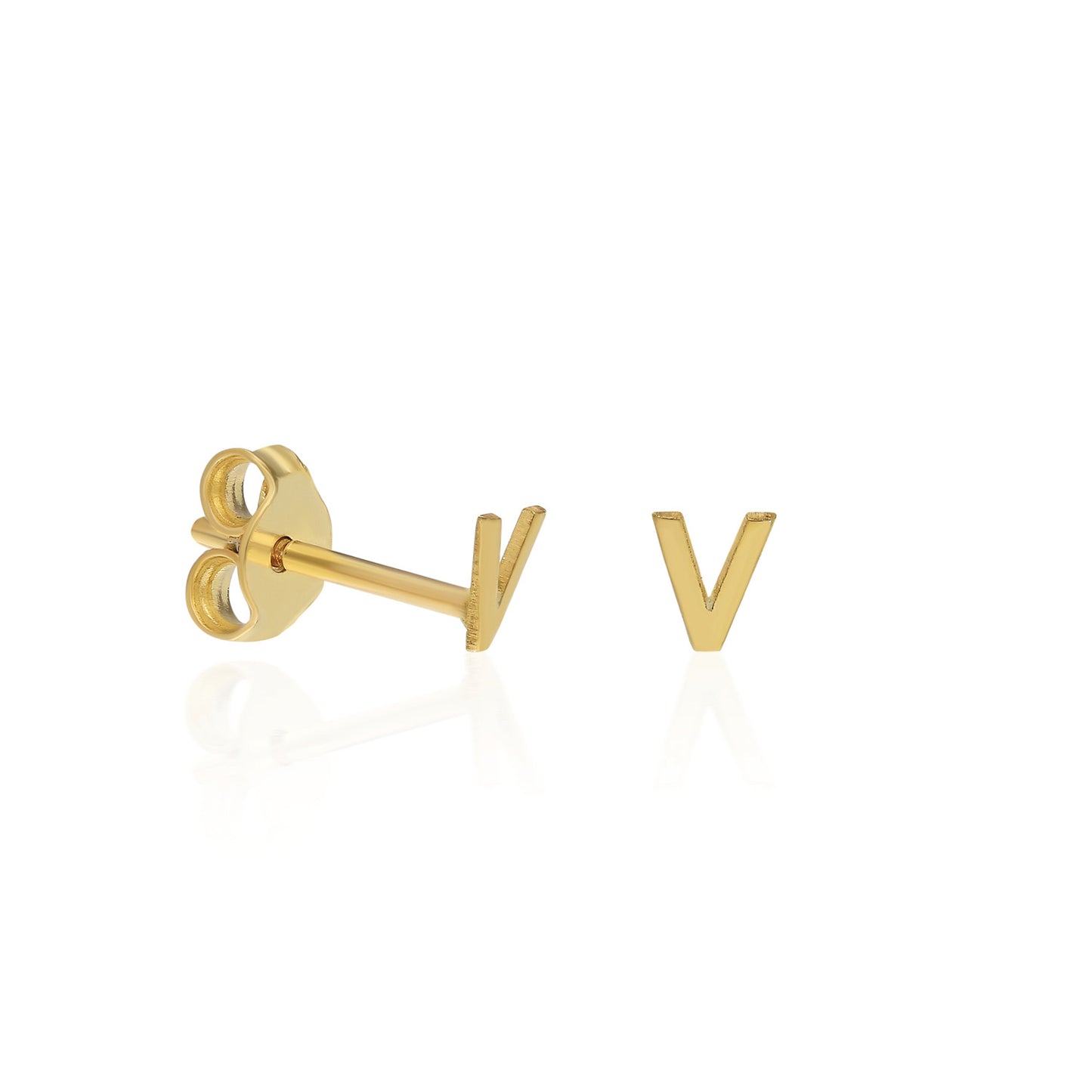 Lower Case Letter Stud Earring