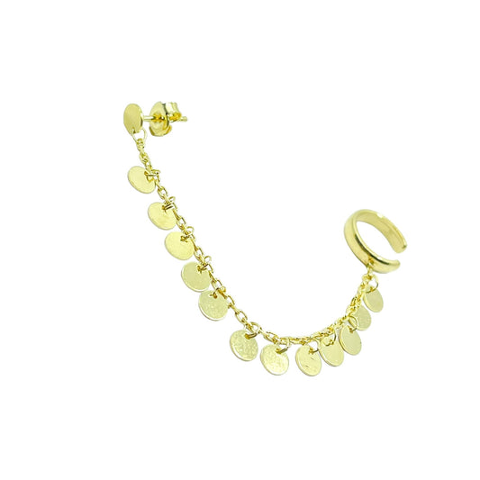 Luci Disc Cuff Earring